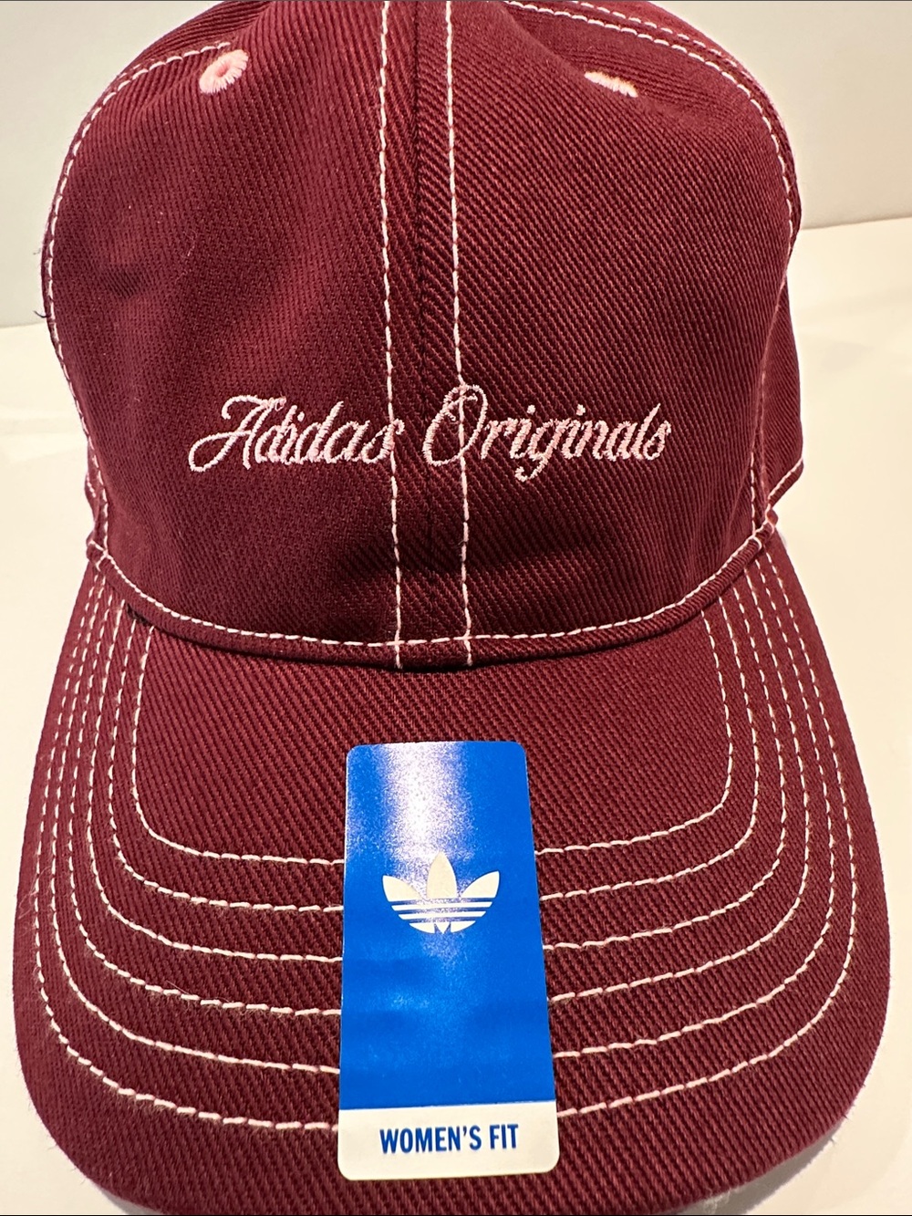 NWT Adidas Ladies Original Signature Baseball Cap with adjustable back.